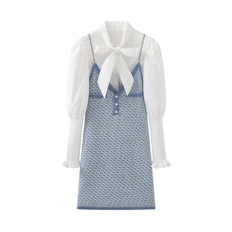 Shirt Skirt Temperament Suspender Dress Women - melvincucci