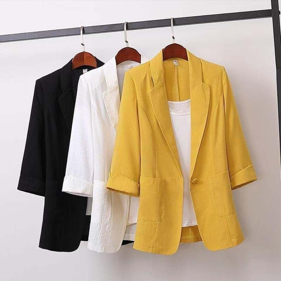 Short Blazer Coat Women'S Leisure  Korean Slim Thin Sunscreen Clothes Women - melvincucci