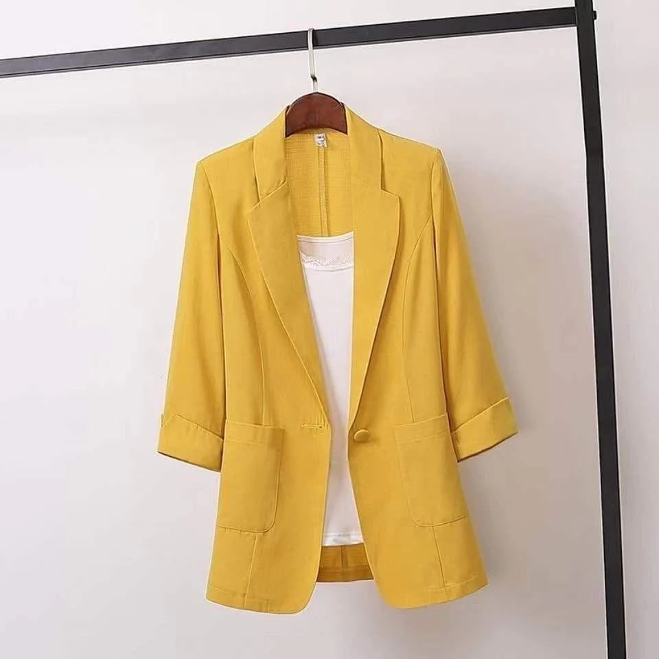 Short Blazer Coat Women'S Leisure  Korean Slim Thin Sunscreen Clothes Women - melvincucci