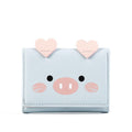 Short three-fold wallet women cartoon cute lady wallet - melvincucci