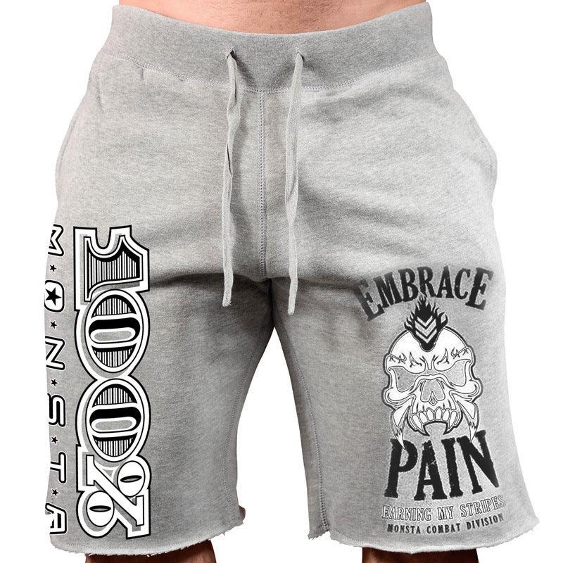 Shorts Casual Running Big Print Five-Point Pants Cotton Shorts Men - melvincucci