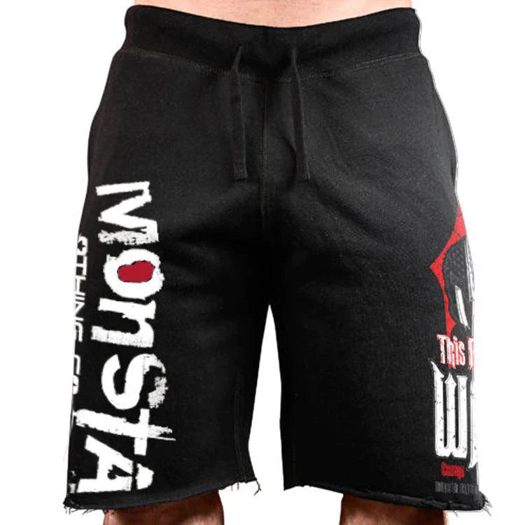 Shorts Casual Running Big Print Five-Point Pants Cotton Shorts Men - melvincucci