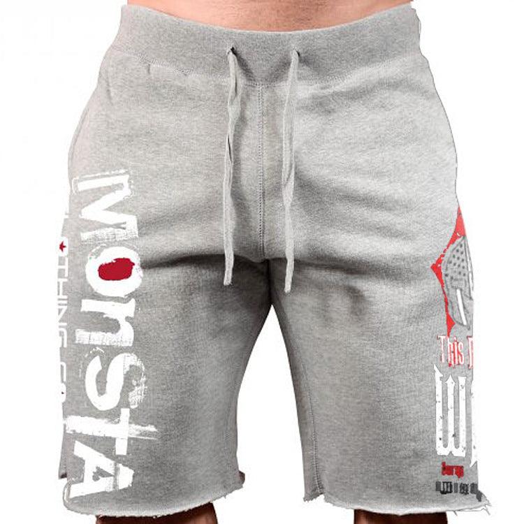 Shorts Casual Running Big Print Five-Point Pants Cotton Shorts Men - melvincucci