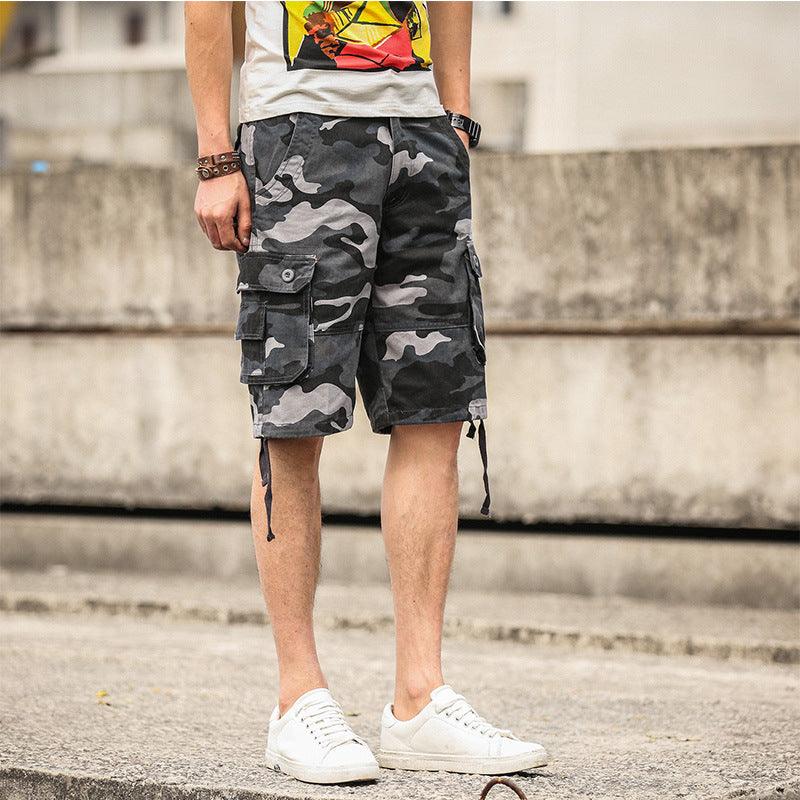 Shorts Summer Men Multi-Pocket Pants Shorts Men's Casual Loose Men's Pants - melvincucci