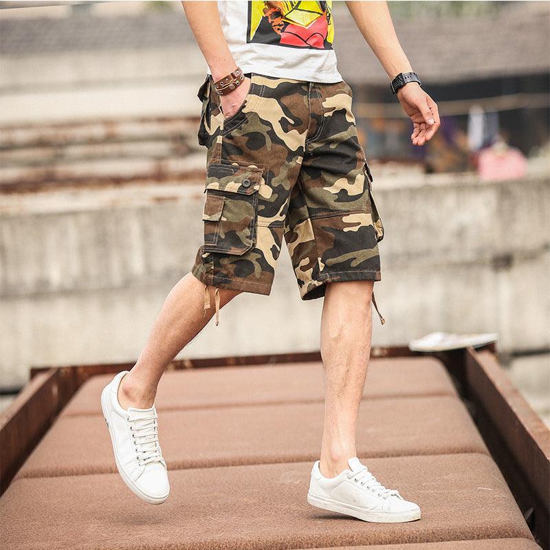 Shorts Summer Men Multi-Pocket Pants Shorts Men's Casual Loose Men's Pants - melvincucci