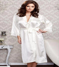 Silk loose sexy lace bathrobe - melvincucci