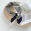 Silk Scarf New Black And White Checkerboard Scarf Women - melvincucci