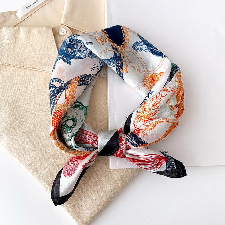 Silk Scarf Women Fashion Small Silk Scarf - melvincucci