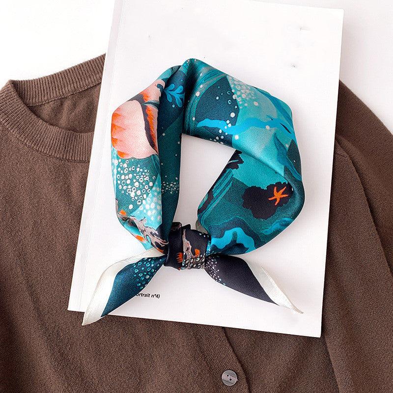 Silk Scarf Women Fashion Small Silk Scarf - melvincucci