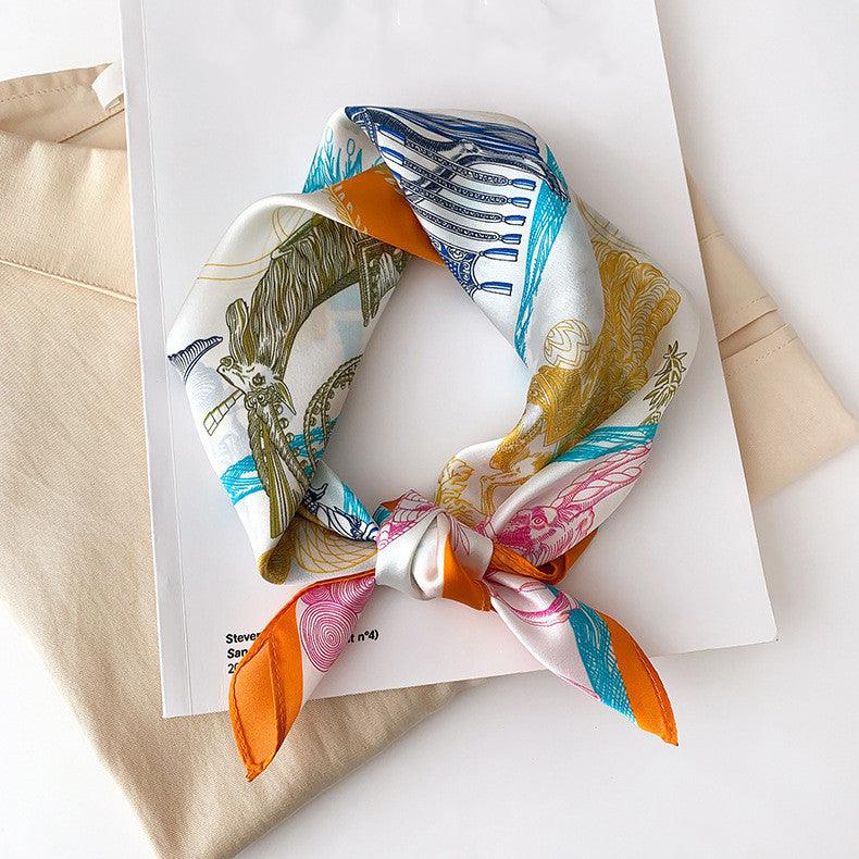 Silk Scarf Women Fashion Small Silk Scarf - melvincucci