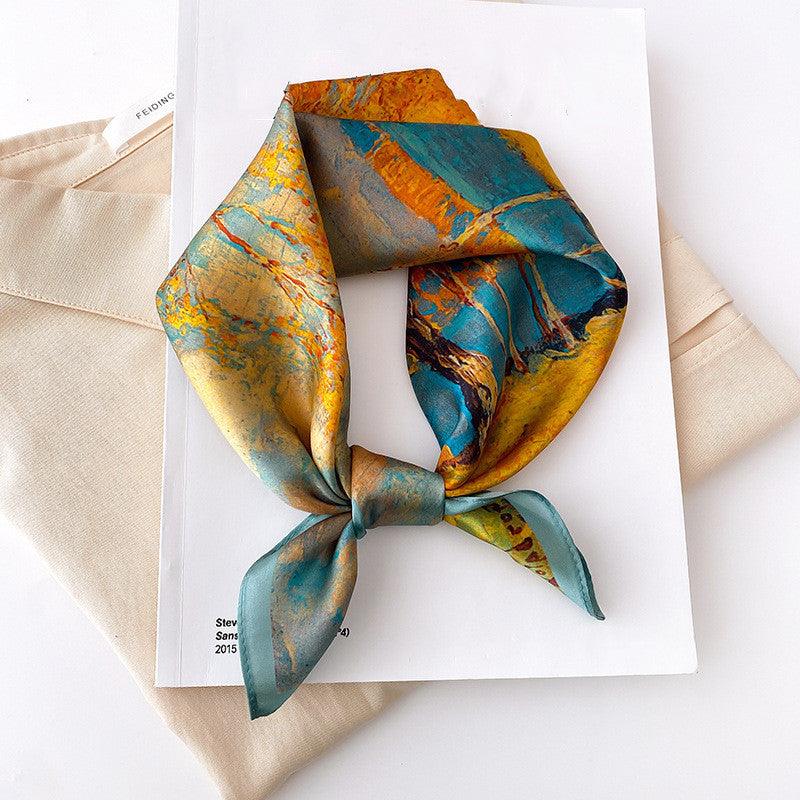 Silk Scarf Women Fashion Small Silk Scarf - melvincucci