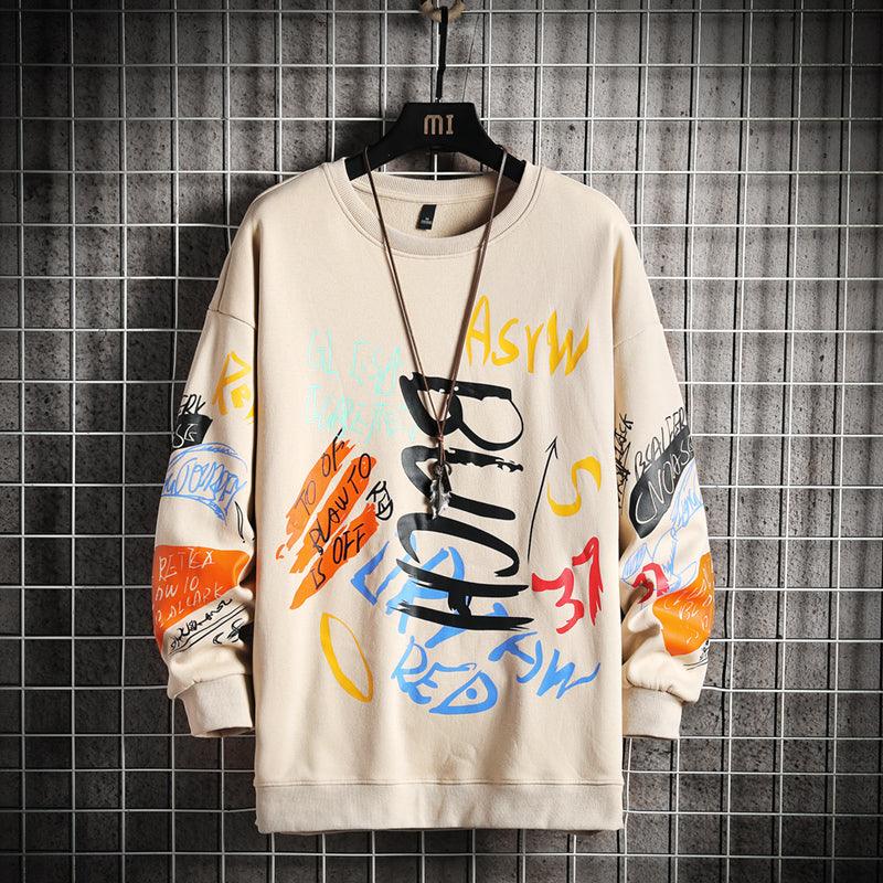 SingleRoad Mens Crewneck Sweatshirt Men 2021 Harajuku Oversized Japanese Streetwear Hip Hop Black Hoodie Men Sweatshirts Hoodies - melvincucci