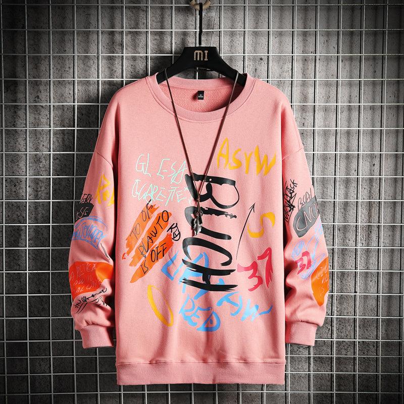 SingleRoad Mens Crewneck Sweatshirt Men 2021 Harajuku Oversized Japanese Streetwear Hip Hop Black Hoodie Men Sweatshirts Hoodies - melvincucci