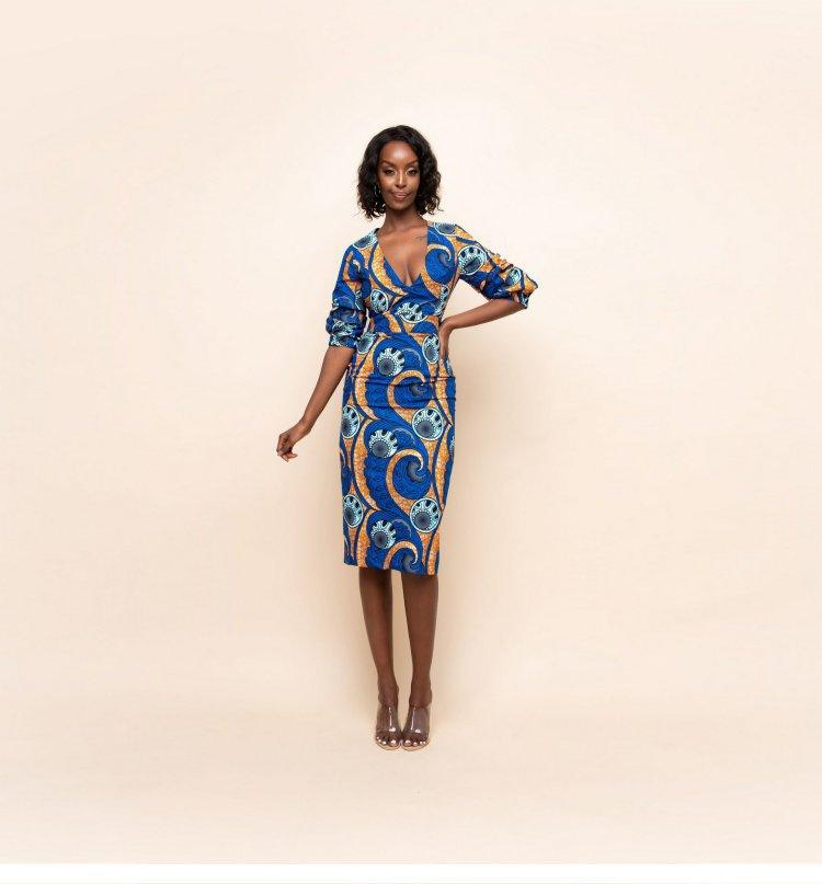 Skinny Hip-Wrapped African Ethnic Dress - melvincucci