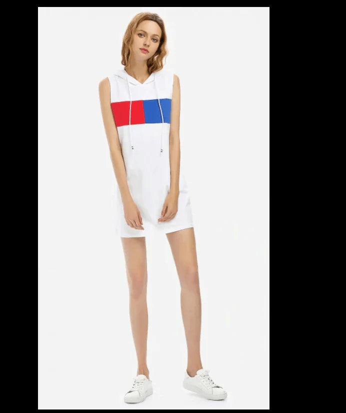 Sleeveless Hooded Dress Women - melvincucci