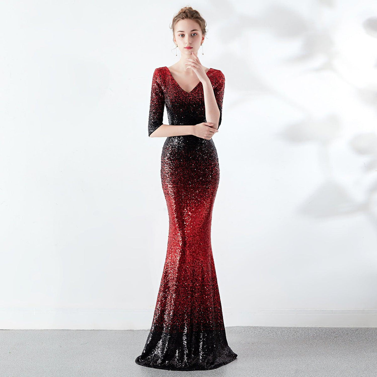 Slim dress fishtail sequins - melvincucci