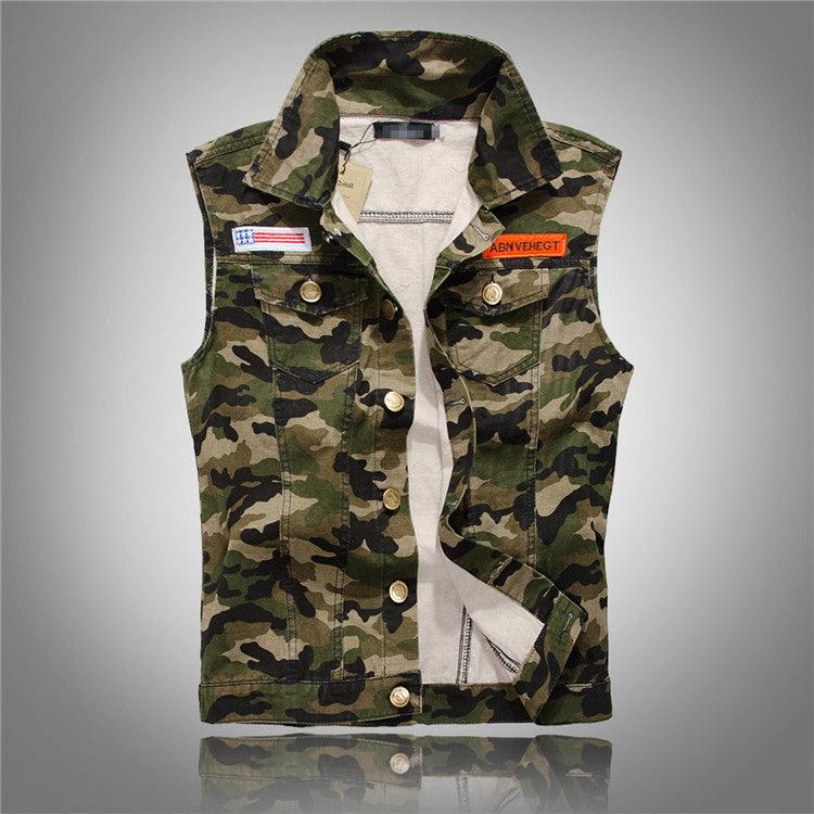 Slim Fit Black Denim Vest Men Sleeveless - melvincucci
