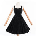 Slim high waist corduroy suspender skirt - melvincucci