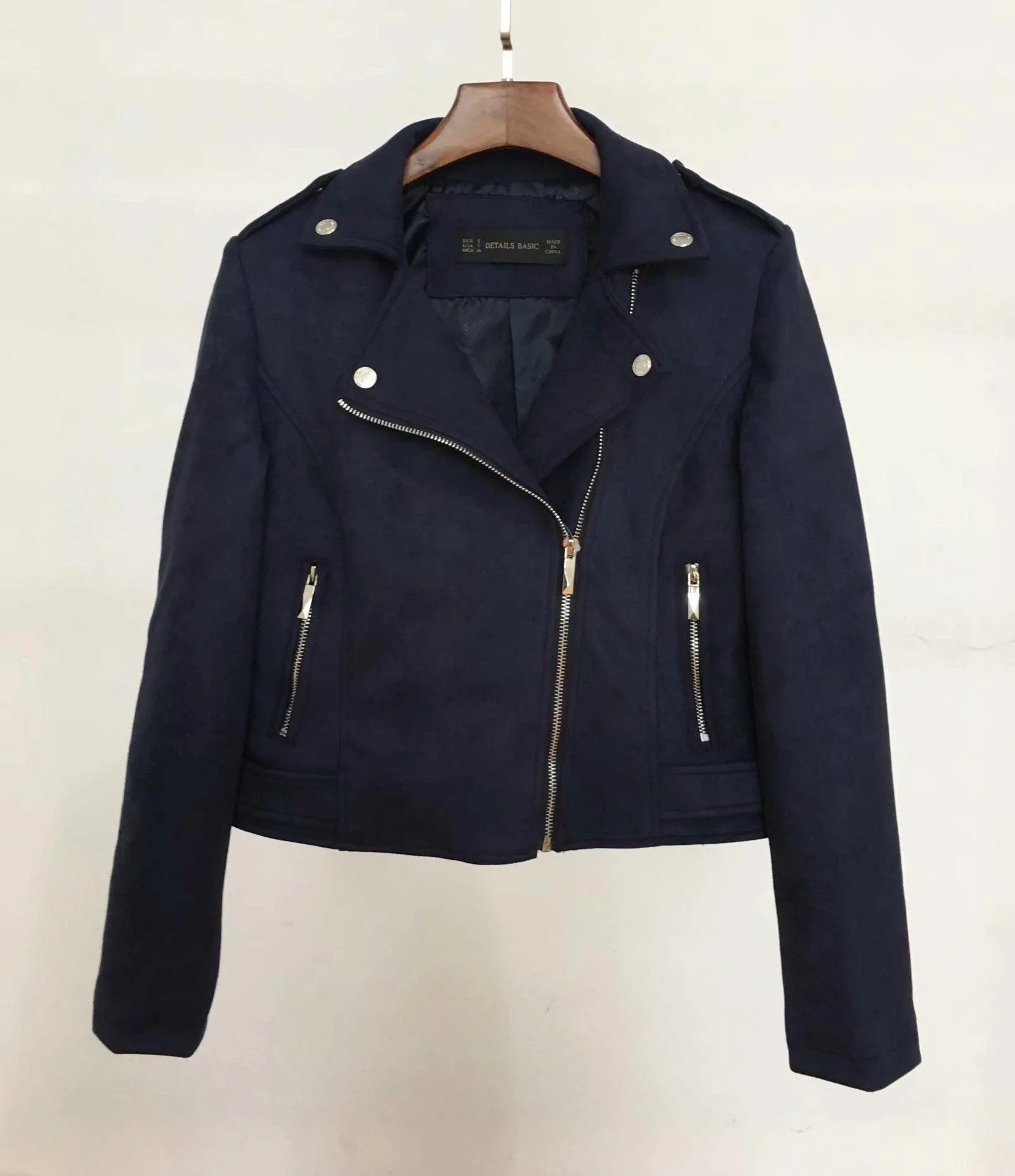 Slim Short Leather Jacket Deerskin Women - melvincucci