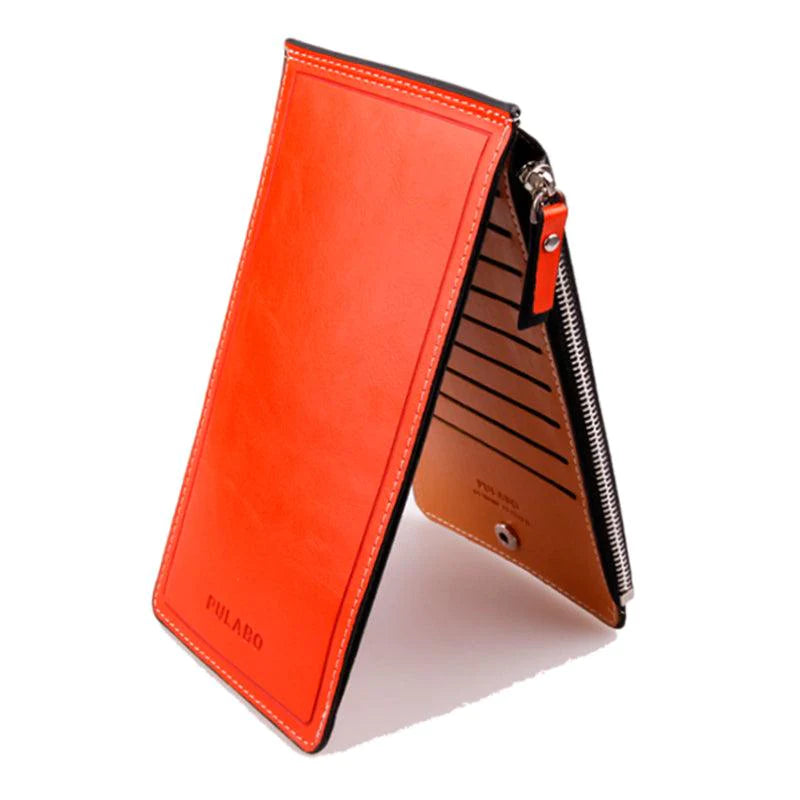 Slim wallet with zipper wallet - melvincucci