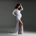 Slit Hem Tail Dress Long Dress Photography Dress - melvincucci