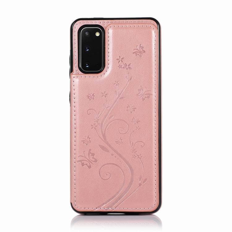 Small Butterfly Embossed Leather Case Card Mobile Phone Protective Shell - melvincucci