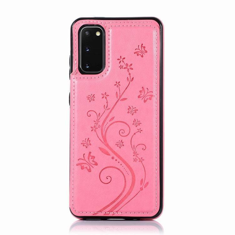 Small Butterfly Embossed Leather Case Card Mobile Phone Protective Shell - melvincucci