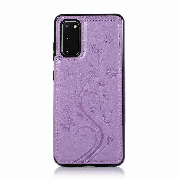 Small Butterfly Embossed Leather Case Card Mobile Phone Protective Shell - melvincucci