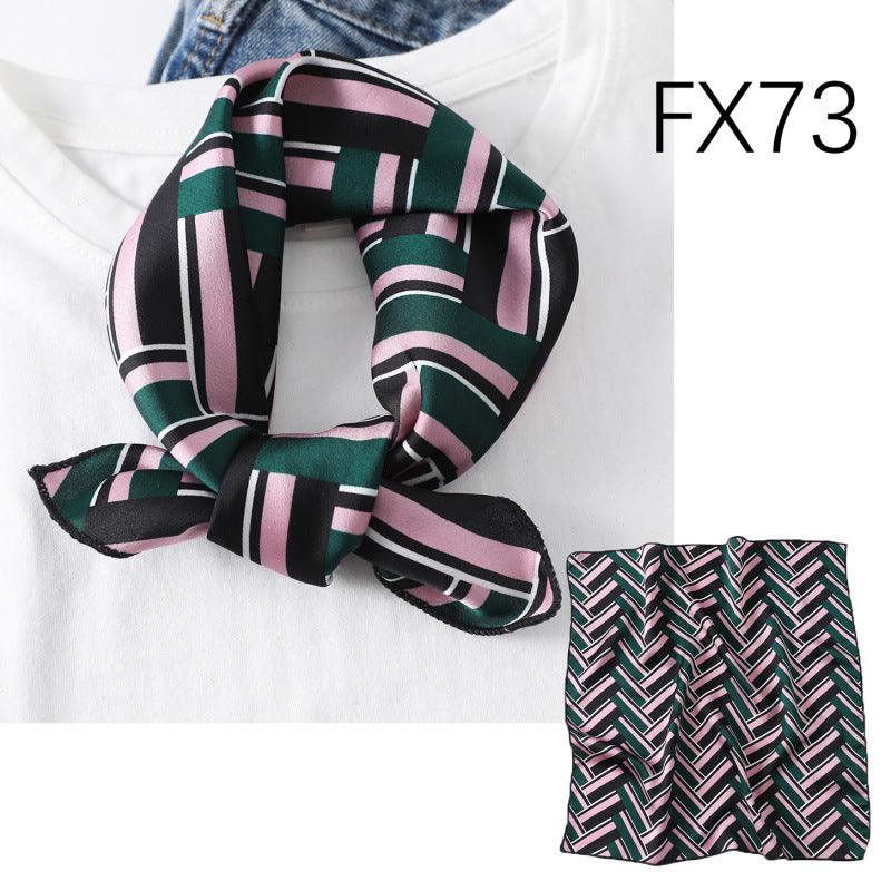 Small Square Scarf Women's Silk Scarf Decorative Scarf - melvincucci