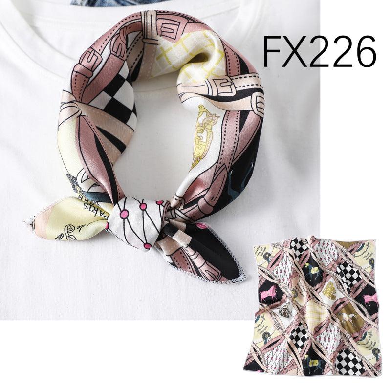 Small Square Scarf Women's Silk Scarf Decorative Scarf - melvincucci
