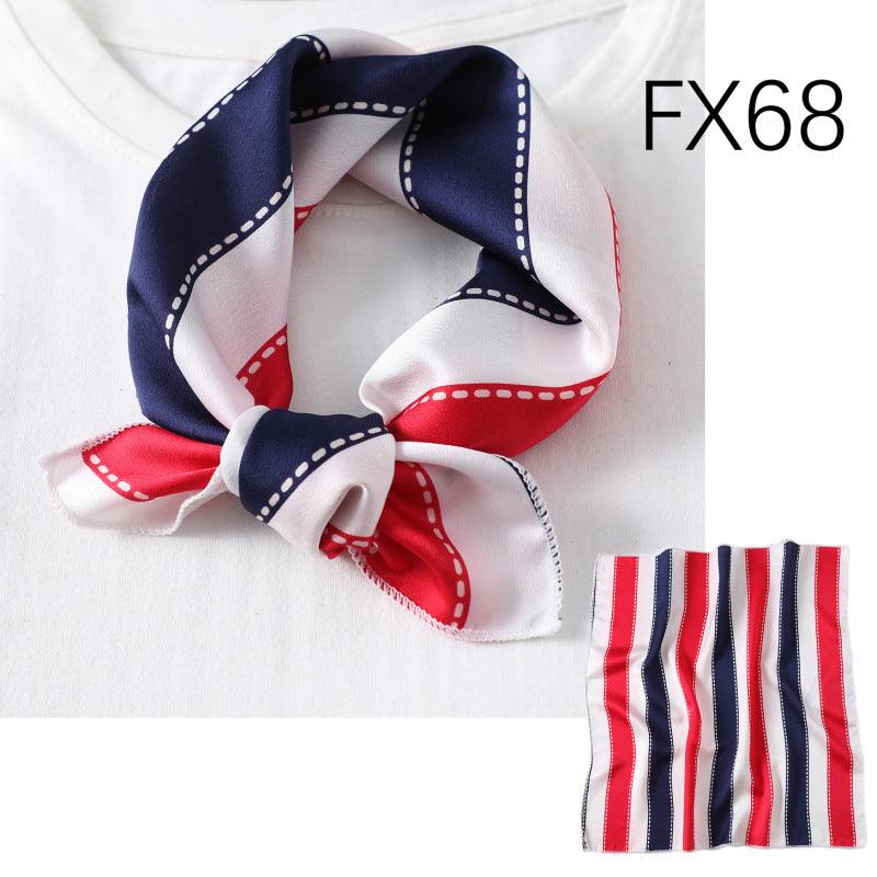 Small Square Scarf Women's Silk Scarf Decorative Scarf - melvincucci