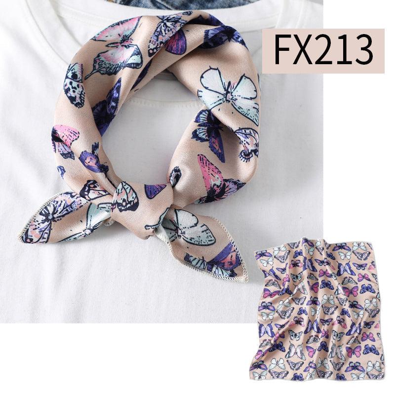 Small Square Scarf Women's Silk Scarf Decorative Scarf - melvincucci