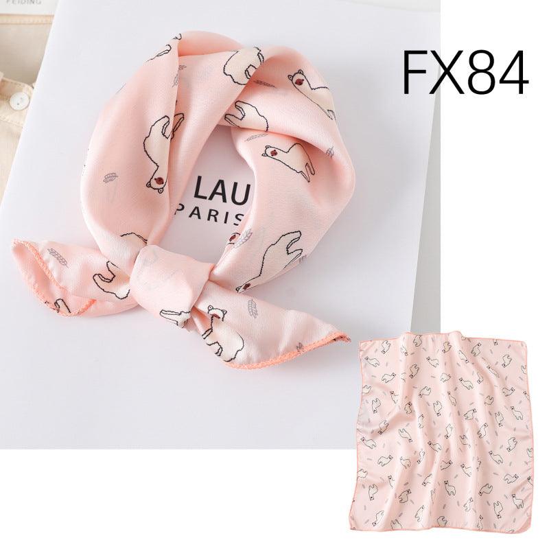 Small Square Scarf Women's Silk Scarf Decorative Scarf - melvincucci