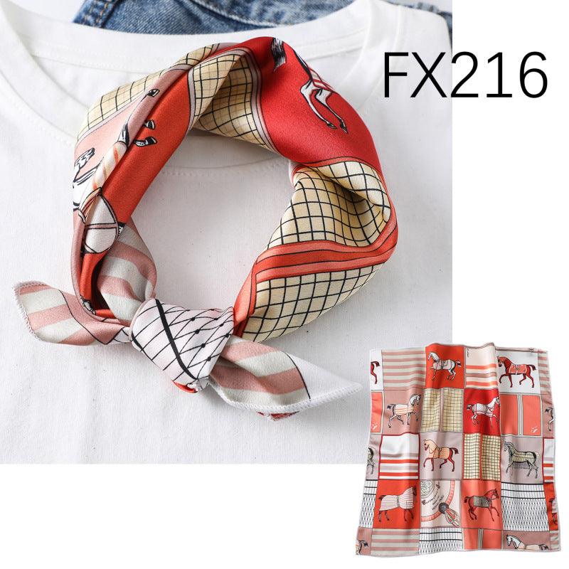Small Square Scarf Women's Silk Scarf Decorative Scarf - melvincucci