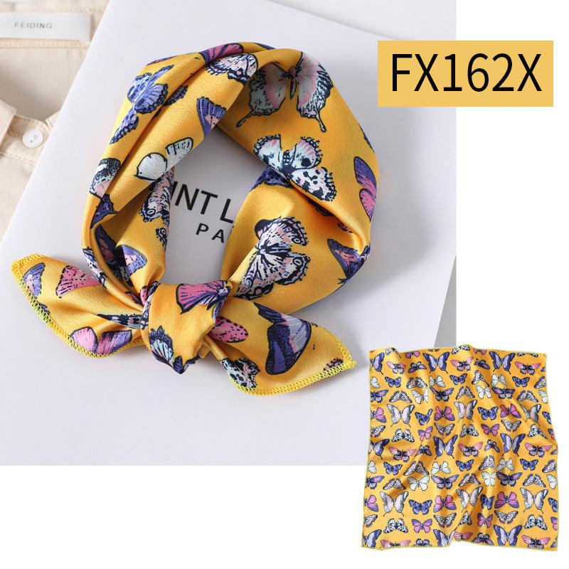 Small Square Scarf Women's Silk Scarf Decorative Scarf - melvincucci