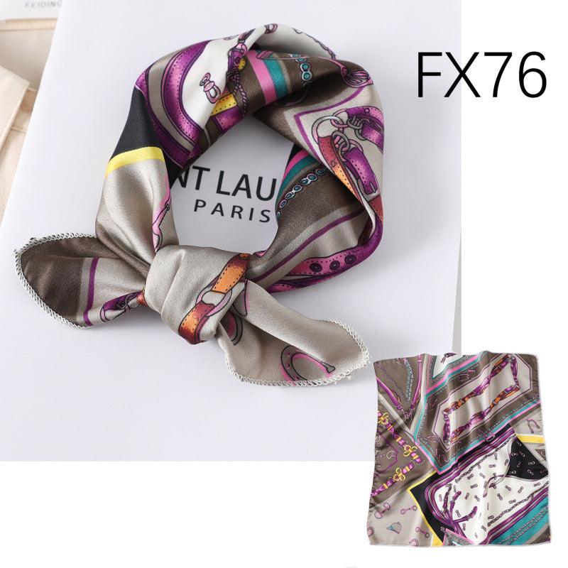Small Square Scarf Women's Silk Scarf Decorative Scarf - melvincucci