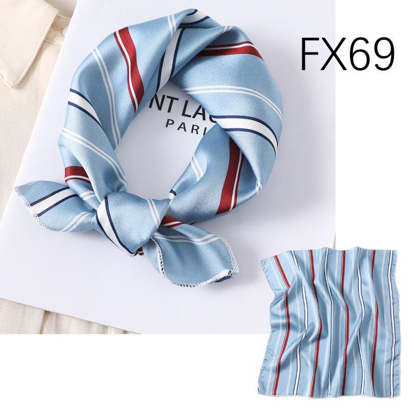 Small Square Scarf Women's Silk Scarf Decorative Scarf - melvincucci
