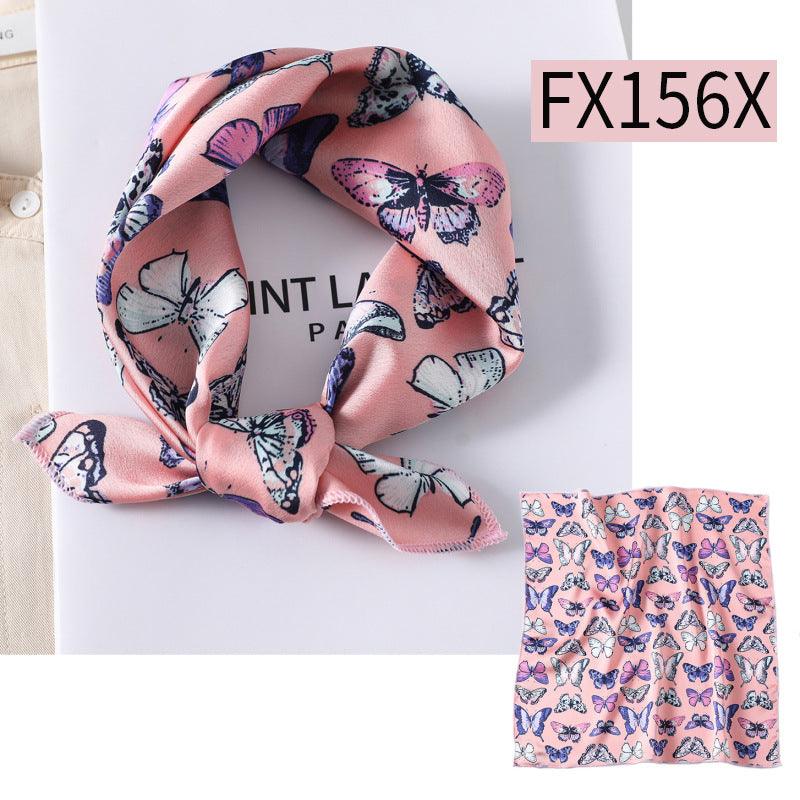 Small Square Scarf Women's Silk Scarf Decorative Scarf - melvincucci