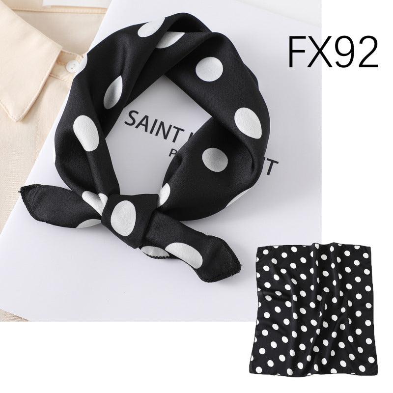 Small Square Scarf Women's Silk Scarf Decorative Scarf - melvincucci