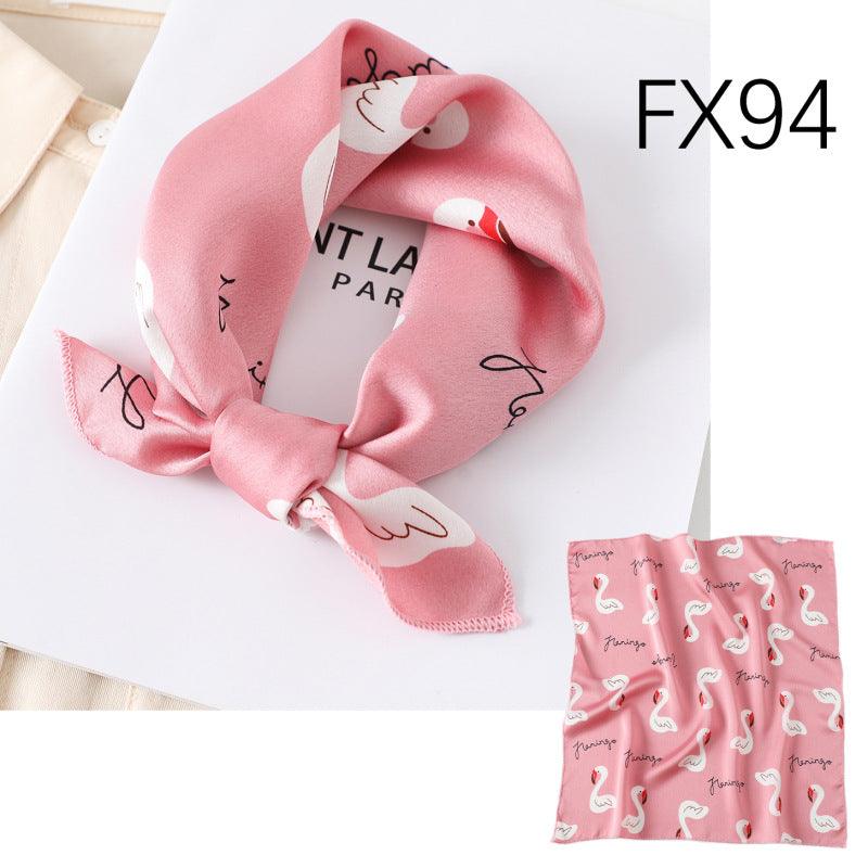 Small Square Scarf Women's Silk Scarf Decorative Scarf - melvincucci