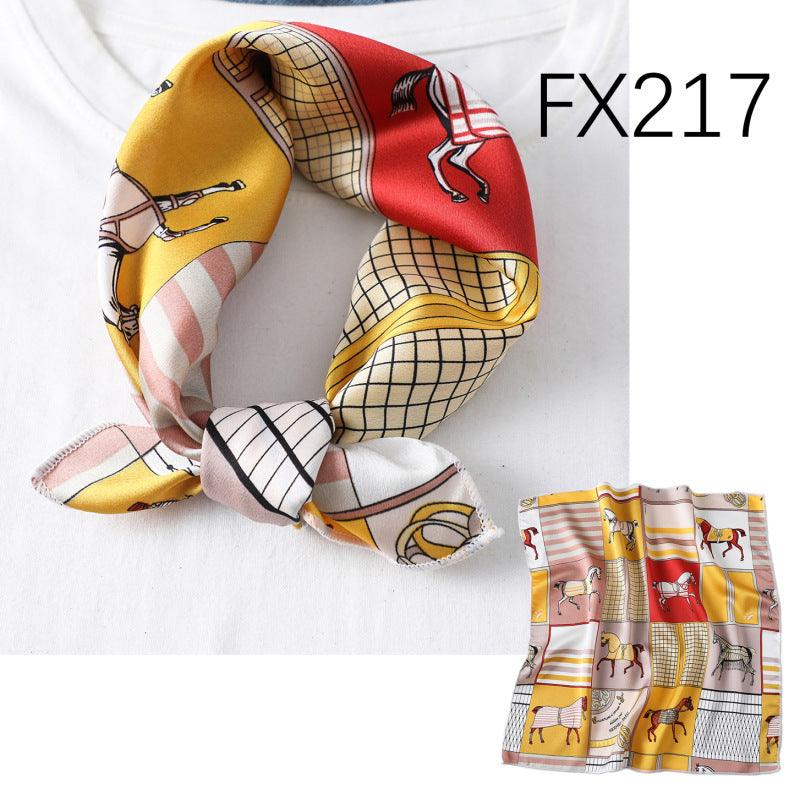 Small Square Scarf Women's Silk Scarf Decorative Scarf - melvincucci