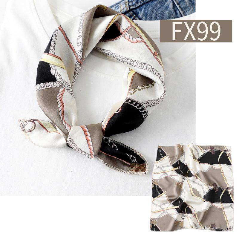 Small Square Scarf Women's Silk Scarf Decorative Scarf - melvincucci