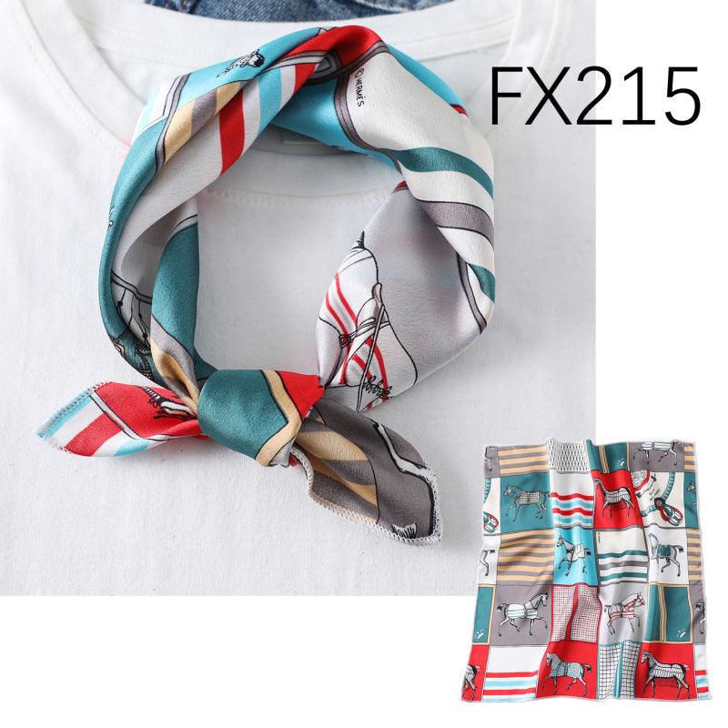 Small Square Scarf Women's Silk Scarf Decorative Scarf - melvincucci