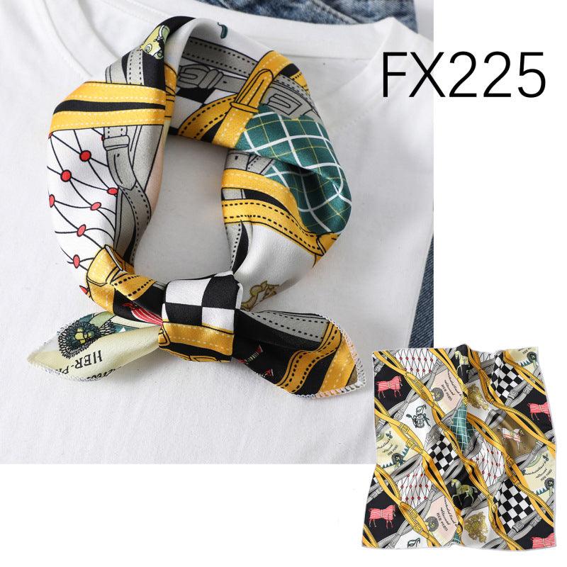 Small Square Scarf Women's Silk Scarf Decorative Scarf - melvincucci