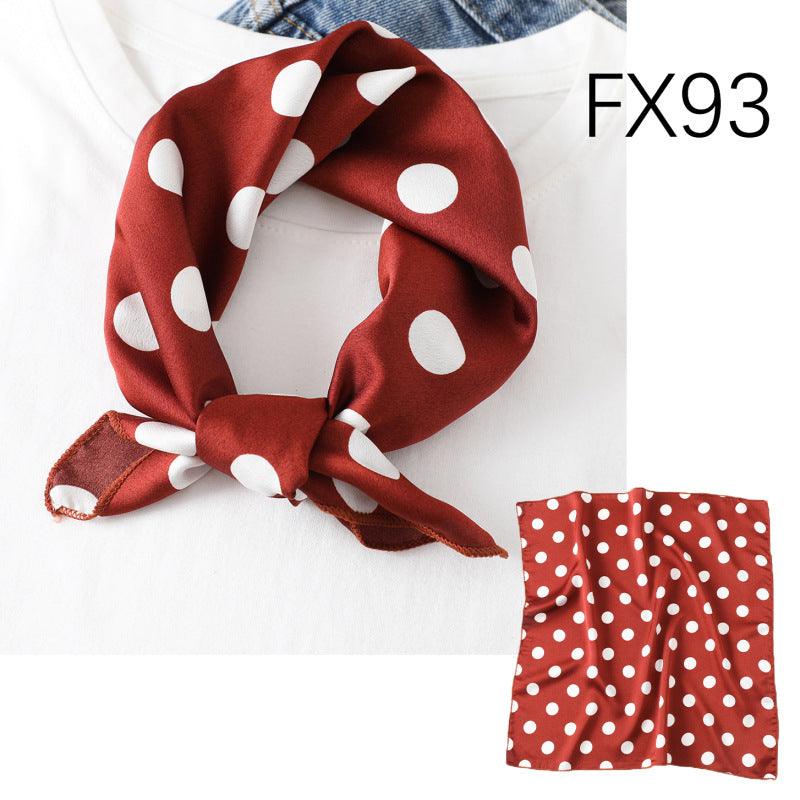 Small Square Scarf Women's Silk Scarf Decorative Scarf - melvincucci