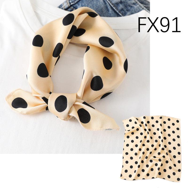 Small Square Scarf Women's Silk Scarf Decorative Scarf - melvincucci