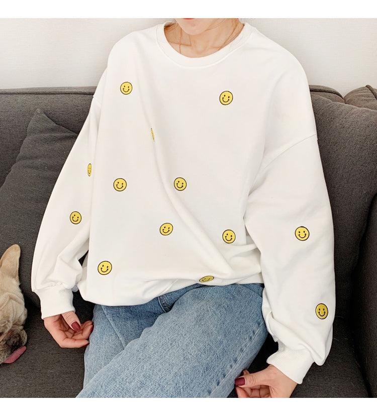 Smiley embroidered sweatshirt - melvincucci