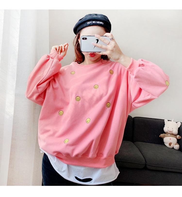 Smiley embroidered sweatshirt - melvincucci