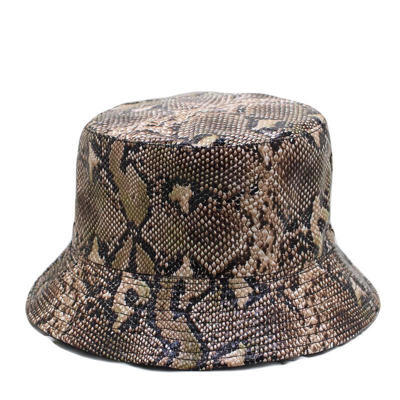 Snake Print Fisherman Hat men And Women Street - melvincucci