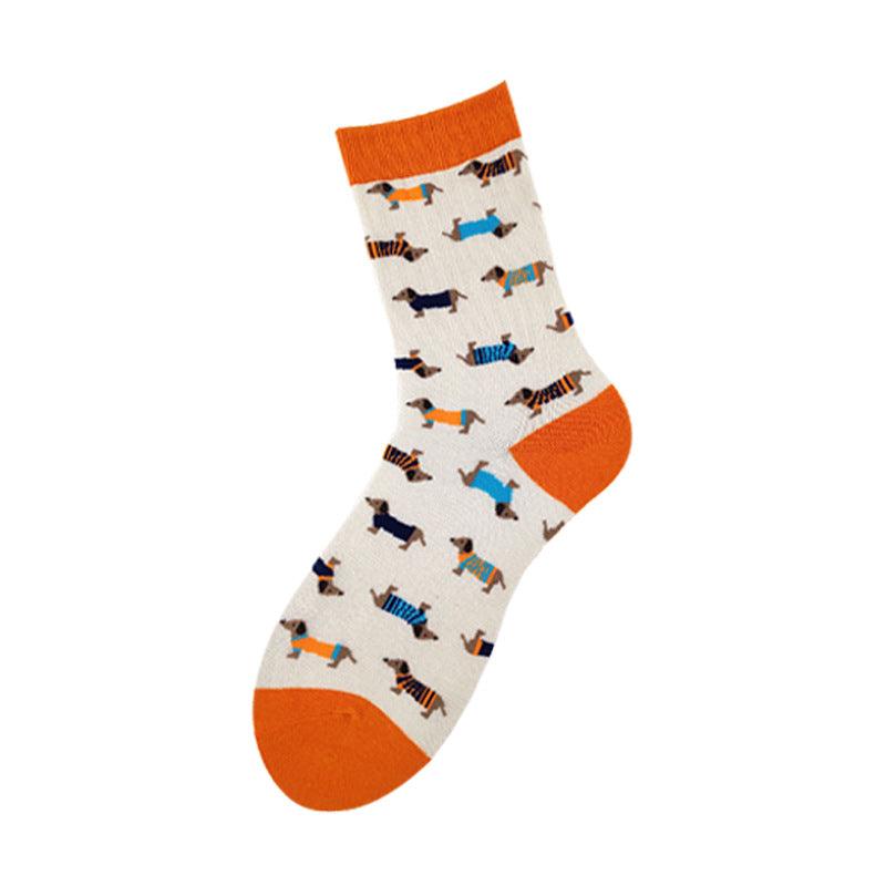 Socks For Men And Women, Dog Series Cartoon Personality Trendy Socks, Couple Mid-Tube Socks Wholesale - melvincucci